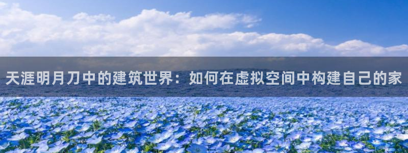 威九国际APP大全：天涯明月刀中的建筑世界：如何在虚拟空间中构建自己的家