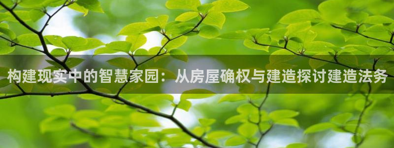 威九国际网站怎么样知乎：构建现实中的智慧家园：从房屋确权与建造探讨建造法务