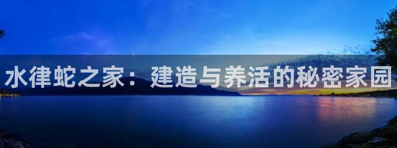 保定威九网络科技有限公司：水律蛇之家：建造与养活的秘密家园