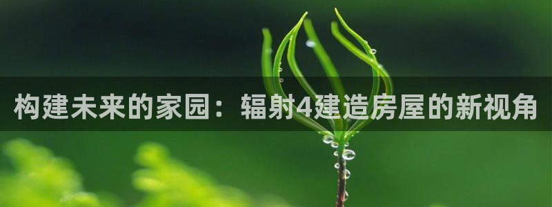 威九国际黑钱：构建未来的家园：辐射4建造房屋的新视角