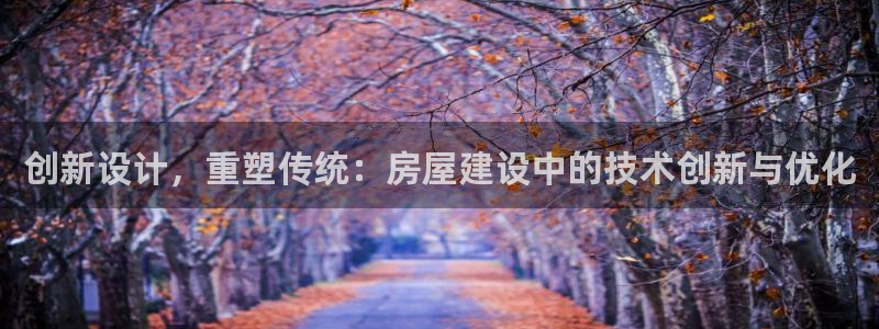 威九国际网站入口地址在哪里：创新设计，重塑传统：房屋建设中的技术创新与优化
